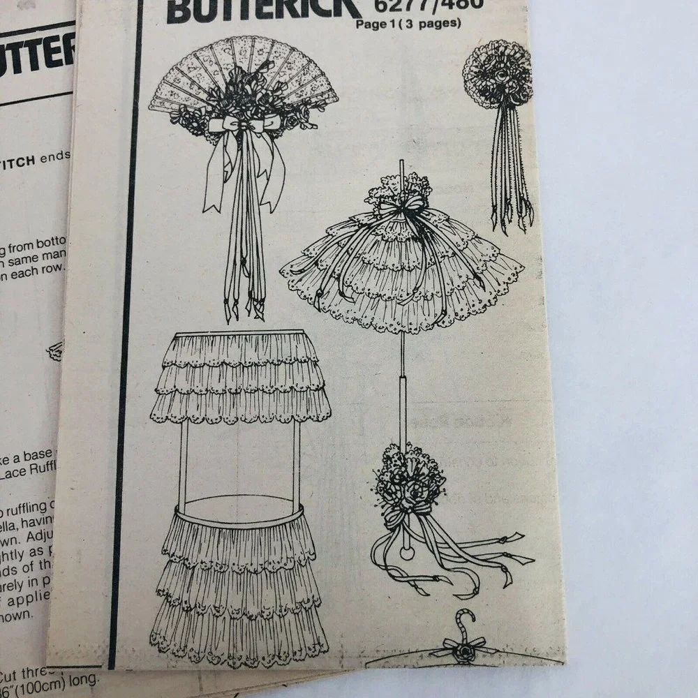 Wedding‎ Accessories Sewing Pattern Butterick 6277